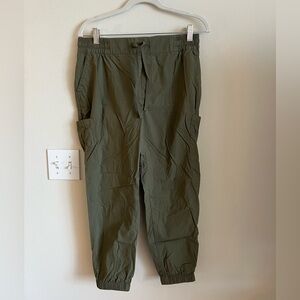 Old Navy Green Medium Petite Canvas Joggers